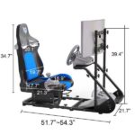 Enhanced and stable racing wheel cockpit, compatible with Fanatec, PXN, Thrustmaster, and Logitech adjustable driving simulators, excluding handbrake, pedals, and monitor - Image 2