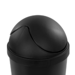 (2 pack)Small Bathroom Trash Can, 3 Gallon Plastic Garbage Bucket Bin with Swing Top Lid, Black (Shipment from Walmart) - Image 5