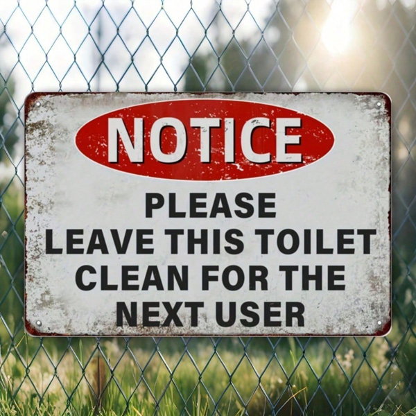 6b044a46-0abe-4f4a-bd30-c0b487ea743f.png CIFbuy 1pc Vintage Funny Toilet Metal Tin Sign, Please Keep Toilet Clean Rules Poster, 8x12in Unframed Wall Art, 8x12in Unframed Wall Art, Novelty Bathroom MetikTok, MetikTok, , 8x12in Unframed Wall Art Self-asckup Logiopoom - Image 1