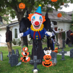 Replace 82852062 3.3 FT Halloween Inflatable Clown Broke Out from Window Outdoor Decorations, Scary Blow up Decor with Built-in LED Lights for Holiday Party Yard Lawn Garden Decor Indoor Outdoor - Image 11