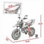 Red Kids Motorcycle Toy with Training Wheels Spring Suspension LED Light USB Music Feature for Children - Image 3