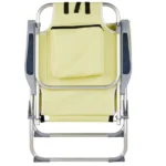 Same Code 28018871 63*70*99cm Heightened Oxford Cloth Silver White Aluminum Tube Bearing 100kg Beach Chair Yellow - Image 12