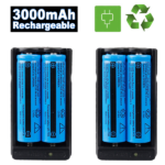 4 PCS 18650 Rechargeable Batteries + 2PCS DoubleCharger Set For FlashlightsHeadlamp (US Logistics only For USPS. TK/TMEU only For self-pickup, products W/ battery self-pickup For USPS, must provide hazardous goods shipping lable) - Image 9
