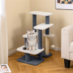 2-in-1 Cat Stairs & Tree with Sisal Scratching Post, 4 Levels Pet Steps for Elderly Cats & Short-Legged Dogs - Image 5