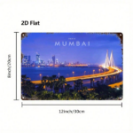 CIFbuy 1pc Mumbai India Metal Sign 8x12 Inch Iron Plaque Wall Art, 2D Flat Cozy Room Decor, Durable Indoor Wall Decoration For Home TikTok, TikTok, Room Decor Self-pickup Logiopics - Image 2