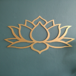CIFbuy Stunning Large Lotus Metal Wall Art – Modern Living Room Decor & Fabulous Bridal Shower Gift.Wall Sculptures-cif buy(TikTok/temu self-pickup orders) - Image 25