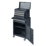 4 Drawstring Cabinet Steel Black Lock 330lb Instrument Cart Storage Room - Image 10