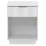 NightStand with One Drawer&Shelf White - Image 2