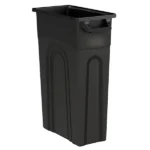 23 Gallon Heavy Duty Plastic Garbage Container, Black (Shipment from Walmart)
