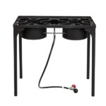 Outdoor Camp Stove High Pressure Propane Gas Cooker Portable Cast Iron Patio Cooking Burner (Double Burner 150000-BTU) - Image 10