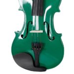 New 4/4 Acoustic Violin Case Bow Rosin Green - Image 8