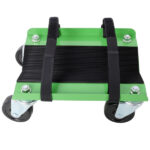 Snowmobile Dolly Heavy Duty Carries up to 1500lbs V-Slide with 2.5" Swivel Casters Rubber Pad Protecting Skis and 2 Pairs of Heavy Duty Straps Firmly Attaching on Skis, GREEN COLOR - Image 14