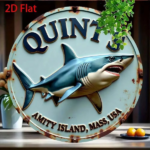CIFbuy Jaws Movie Amity Island Shark Metal Sign Vintage Retro Tin Sign Wall Decor for Man Cave 12x8 Inches (TikTok, temu pick-up service) - Image 5