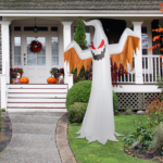 Replace 50904039 12ft 4pcs LED Lights Giant Scary Ghost Flames and Flashing Red Eyes Inflatable Halloween Decoration - Image 15