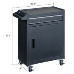 4 Drawstring Cabinet Steel Black Lock 330lb Instrument Cart Storage Room - Image 7