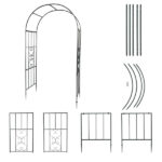 Arc Roof Wrought Iron Arch Plant Climbing Frame - Image 25