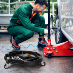 Rolling Garage Tool Caddy with 4 Storage Compartments & Magnetic Holders, 360° Swivel Wheels Portable Tool Tray Organizer - Image 10