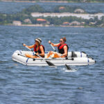 Camping Survivals 10ft PVC 330kg Water Adult Assault Boat Off-White