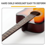 Sunset color 38-inch Acoustic Guitar with Picks, Strings, Capo, Case, Tuner, and Strap - Image 7