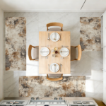 Three-piece kitchen rug set, non-slip and washable, abstract pattern kitchen hallway rug, soft and comfortable, suitable for sinks, floors, entrances, hallways and bathrooms. - Image 11