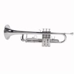 Nickelplated Drop B Adjustable Trumpet Gloves Set Silver - Image 2