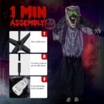 6.9ft Werewolf Outdoor Halloween Decorations - Image 7