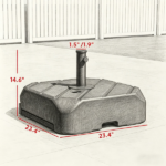 Outdoor Umbrella Base Only the base - Image 5