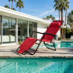 Portable Dual Purposes Extendable Folding Reclining Chair Red - Image 11