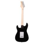 Rosewood Fingerboard Electric Guitar Black w/ White - Image 6