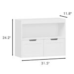 Book Organizer, toy Storage Cabinet Organizer, White - Image 5