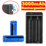 2 PCS 18650 Rechargeable Batteries + 1PCS DoubleCharger Set For FlashlightsHeadlamp (US Logistics For USPS/DHL/Fedex/UPS. No designated logistics accepted TK/TMEU only For self-pickup - Image 4