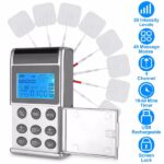 4-Channel Rechargeable TENS Unit with 8 Pads, 48 Modes & 4 Programs for Pain Relief, Muscle Training & Relaxation – Portable & User-Friendly