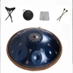 10 Notes Mandala Pattern Silver Handpan Drum Decorative Steel Percussion Instrument - Image 6