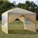 3 x 3m Two Doors & Two Windows Practical Waterproof Right-Angle Folding Tent Khaki - Image 34
