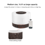 500ml Large Essential Oil Diffuser with Humidifier, Timer & 7 Color Lights – Includes 6 Fragrance Oils for Home, Office, Yoga – Aromatherapy Ultrasonic Diffuser - Image 6