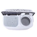 same code 05164613 Compact Twin Tub with Built-in Drain Pump XPB35-188S 14.3(7.7 6.6)lbs Semi-automatic Gray Cover Washing Machine - Image 15