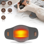 2 In 1 Massager Pillow: This ergonomic lumbar support pillow integrates vibration massage and heat therapy, delivering dual comfort to relieve back soreness caused by prolonged sitting. It features 3 adjustable massage modes and 3 heat settings for personalized relief. - Image 3