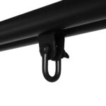 133*137*180cm Wrought Iron Four-Legged Standing 200kg Three Rings Hanging Chair Frame Black - Image 20
