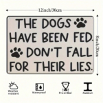 CIFbuy 1PC The Dogs Have Been Fed Aluminum Sign 8x12 Inch, 8x12 Inch, Waterproof Bend-Resistant UV Printed Pet Feeding Sign, Pet Feeding Sign, Rustic Farmhouse Wall Been Fed AikTok, Been Fed AikTok, nted Pet Feeding Sign Self-, ckup Logiopallnt - Image 3