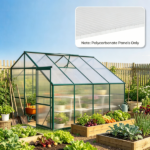 14 Pieces 4'x2'x0.16" Twin-Wall Polycarbonate Greenhouse Panels Clear Waterproof UV Protected for Gardening And Agriculture Polycarbonate Panels Only - Image 5