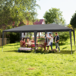 Same Code 74593042 Same Code 39118565 10'x20' Outdoor Party Tent with 6 Removable Sidewalls, Waterproof Canopy Patio Wedding Gazebo, Black - Image 11