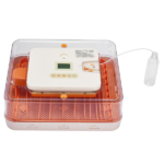 56H 56-Egg Incubator 110V 85W, Fully Automatic Turner, Upgraded LED Candler, Auto Temp & Humidity Control (Fahrenheit Display), ABS+PET Orange-White Body Clear Lid, Multi-Function Strip Egg Tray (US Plug) - Image 5