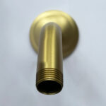 Shower Arm with Flange, 1/2 NPT Tapered Threads, Rain Shower Head Arm, Wall Mount Shower Extension Arm - Image 3