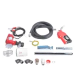 15GPM High Flow 12V Red Fuel Transfer Pump w/ Filters Hose Fit for Gasoline Diesel - Image 3