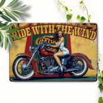 CIFbuy Retro Motorcycle Metal Tin Sign, Vintage Look Wall Art, Home Bar Cafe Garden Office Kitchen SikTok, SikTok, Self-inckup Logiopnramed - Image 8