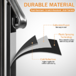 [Same Code 89100953]Matte Black Outdoor 2-Step Iron Handrail - Image 7