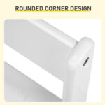 White Kids Study Desk and Chair Set with Storage, MDF, 60.5*41.5*50cm - Image 5