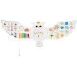 11-in-1 Montessori Owl Activity Wall - STEM Sensory Busy Board with Magnetic Whiteboard, 3+ Years Old - Image 2