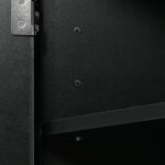 Black Triangle Bathroom Storage Cabinet with Adjustable Shelves, Freestanding Floor Cabinet for Home Kitchen - Image 18