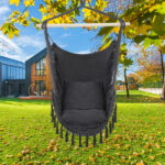 Pillow Tassel Hanging Chair Gray - Image 8